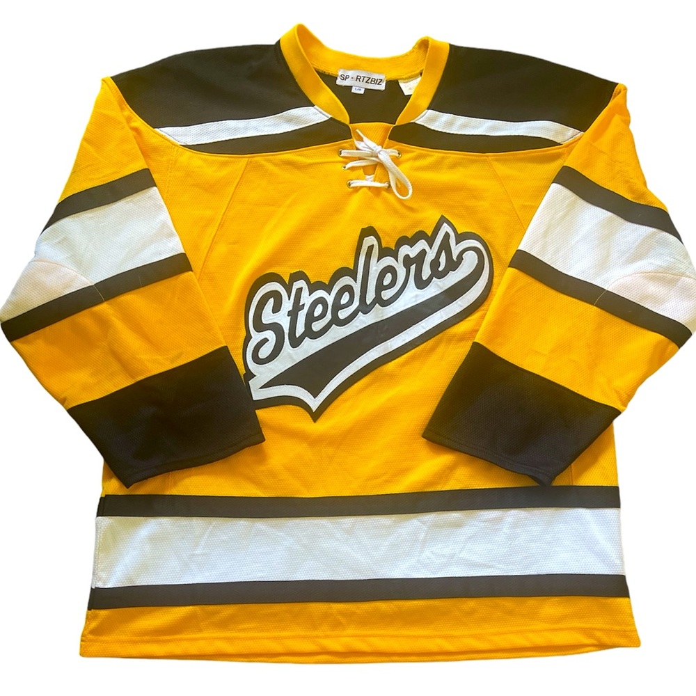 STEELERS #74 Sportzbiz Retro Hockey Jersey Men’s Large